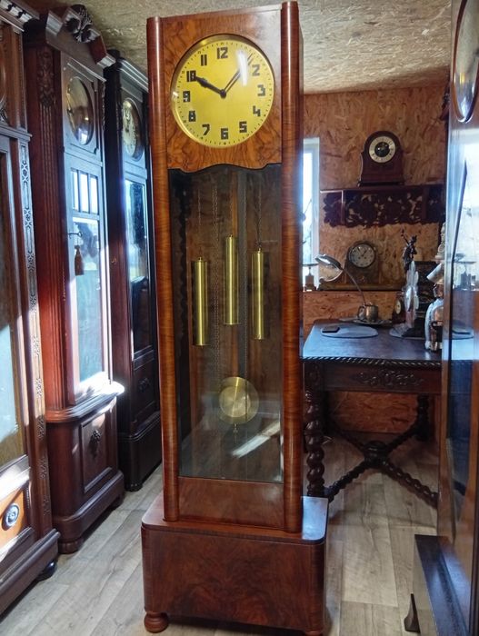 Zegar stojący kwadransowy art deco