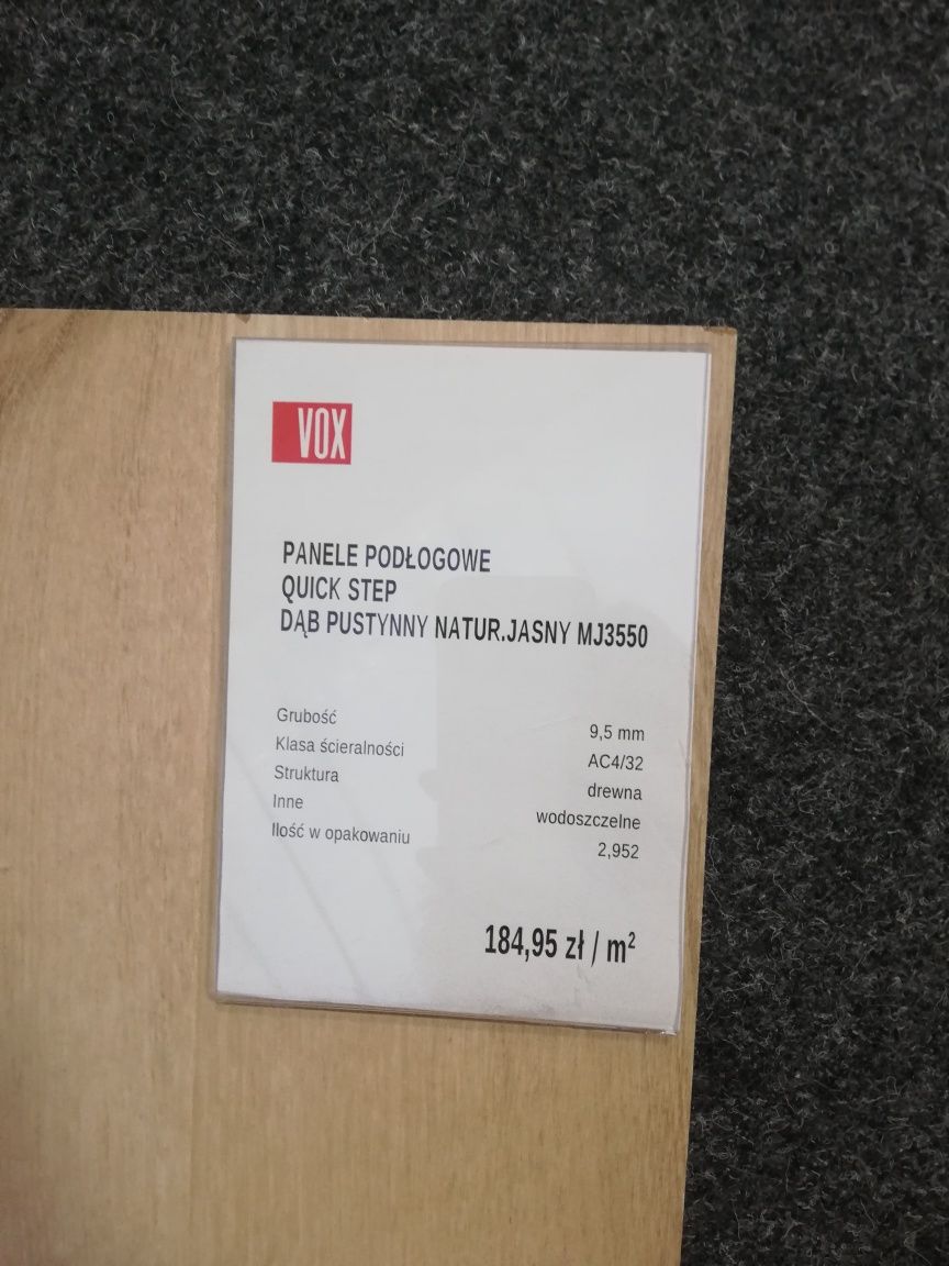 Panele podłogowe dąb pustynny vox plus pokład