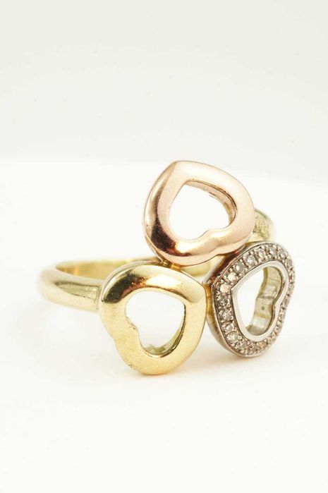 Złoty pierścionek 14K z brylantami  5.80g