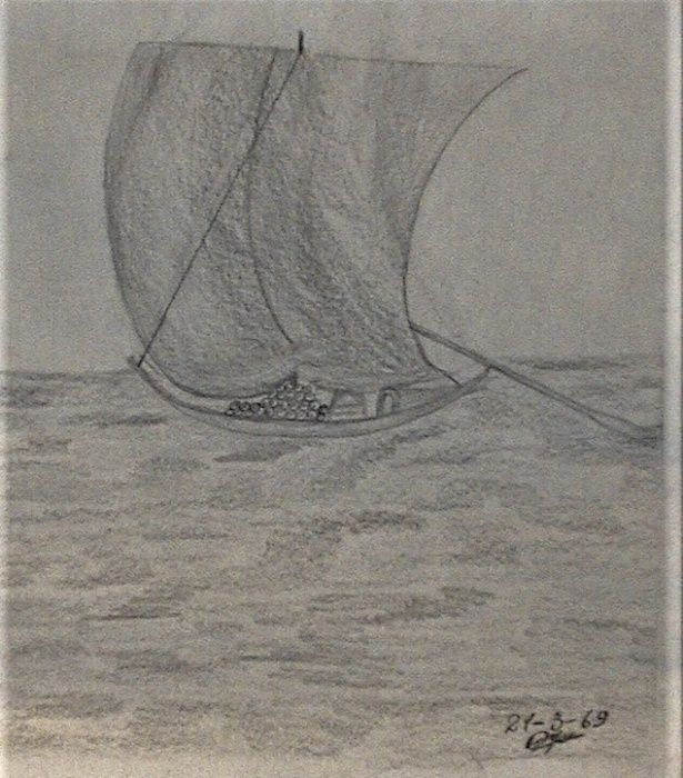 DESENHOS/lápisf-1954/1969-O preço é o de cada um dos 7 desenhos.