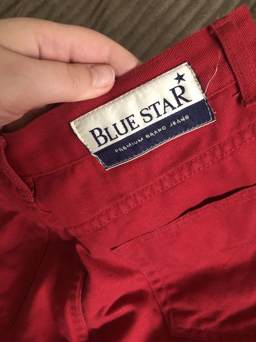 Червоні джинсові шорти жіночі