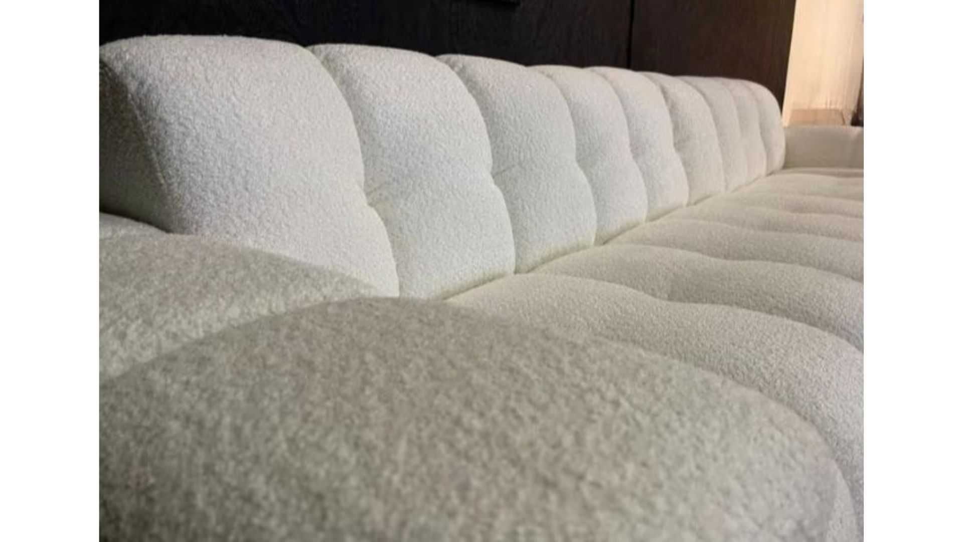 Piękny narożnik z tkaniny Boucle ,w stylu Premium to MORENA od STYLUX