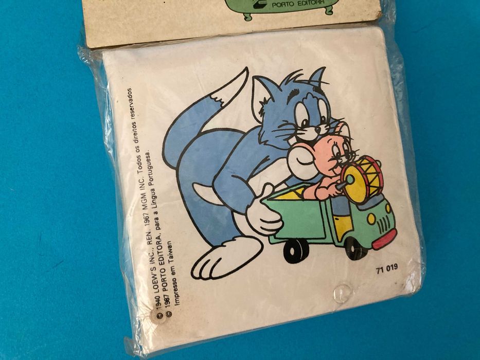 Livro do banho Tom & Jerry Porto Editora Anos 80