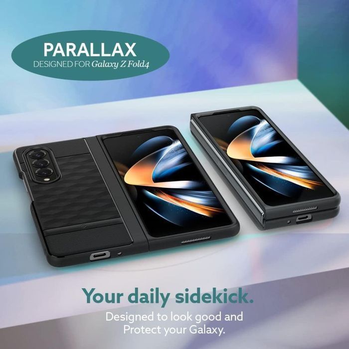 Etui Caseology Parallax do Galaxy Z Fold 5 - Czarne Matowe