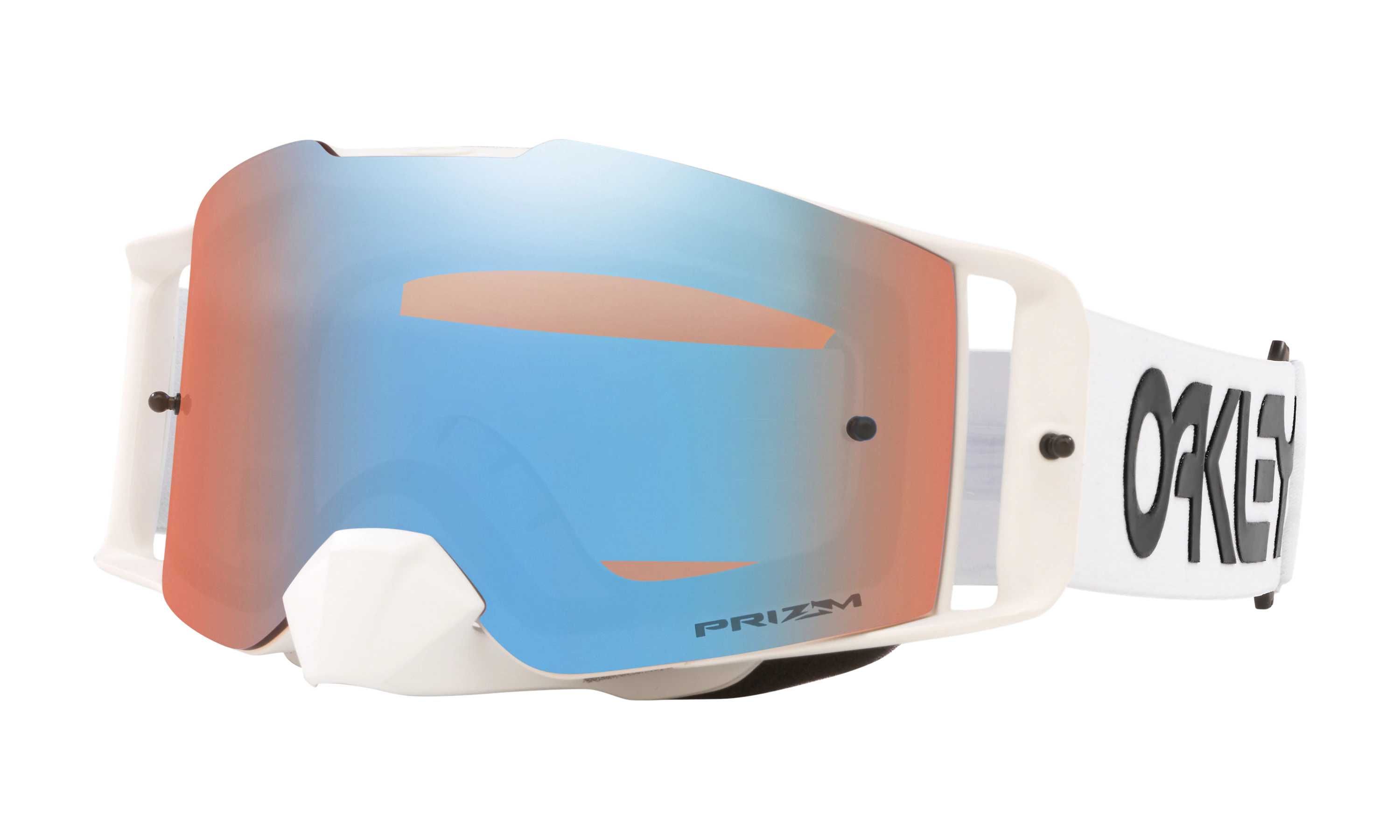 Gogle Oakley Frontline MX Factory Pilot White PRIZM Sapphire Iridium