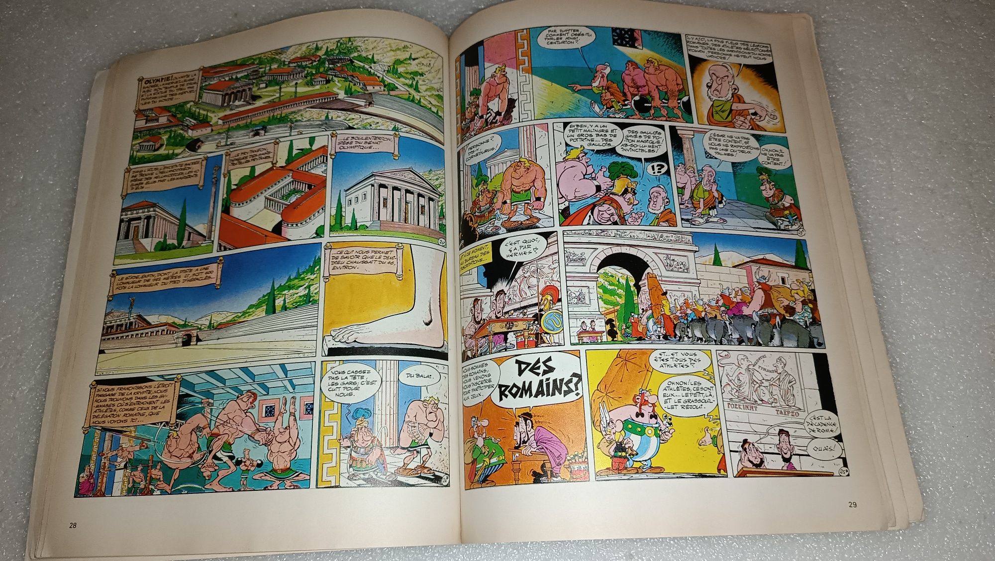 Livro antigo Asterix aux jeux olympiques de 1989