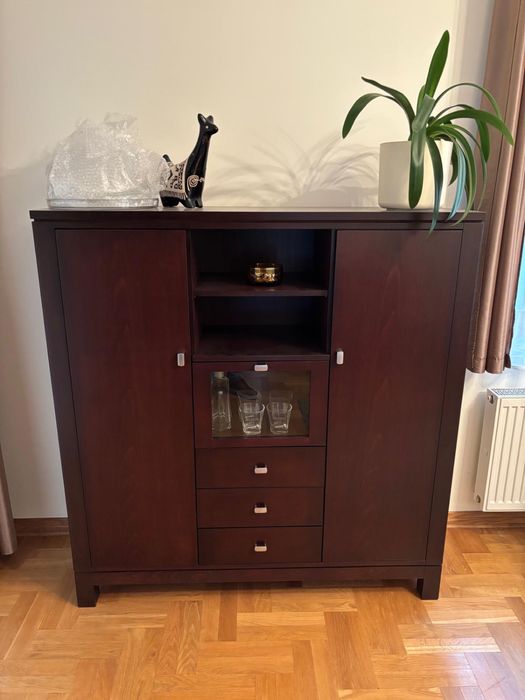 Zestaw drewnianych mebli do salonu 5szt