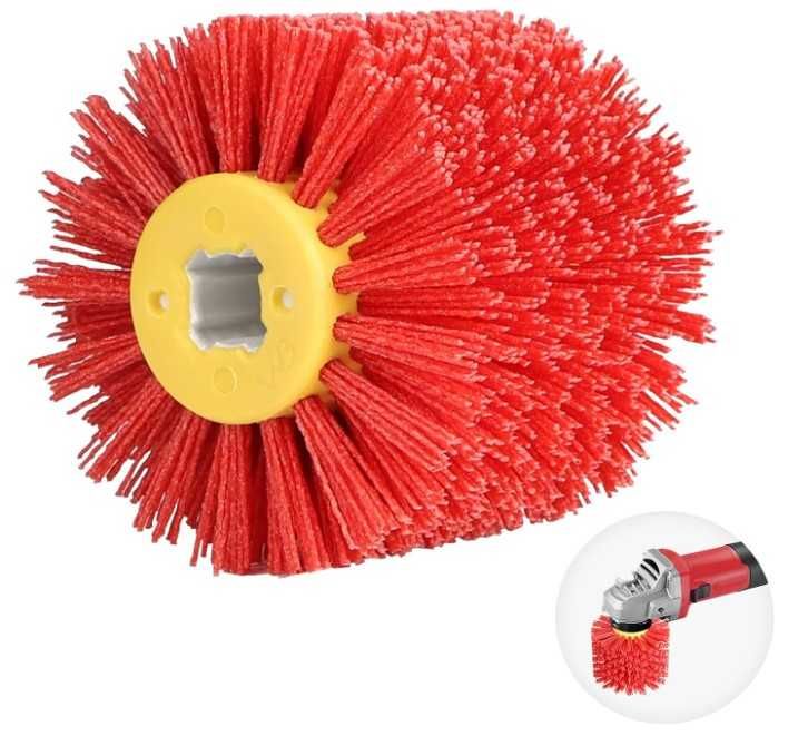 Szczotka nylonowa do satynowania 120x100mm EXLECO