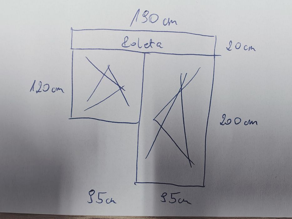 Drzwi balkonowe tarasowe z oknem i roletą nadokienną