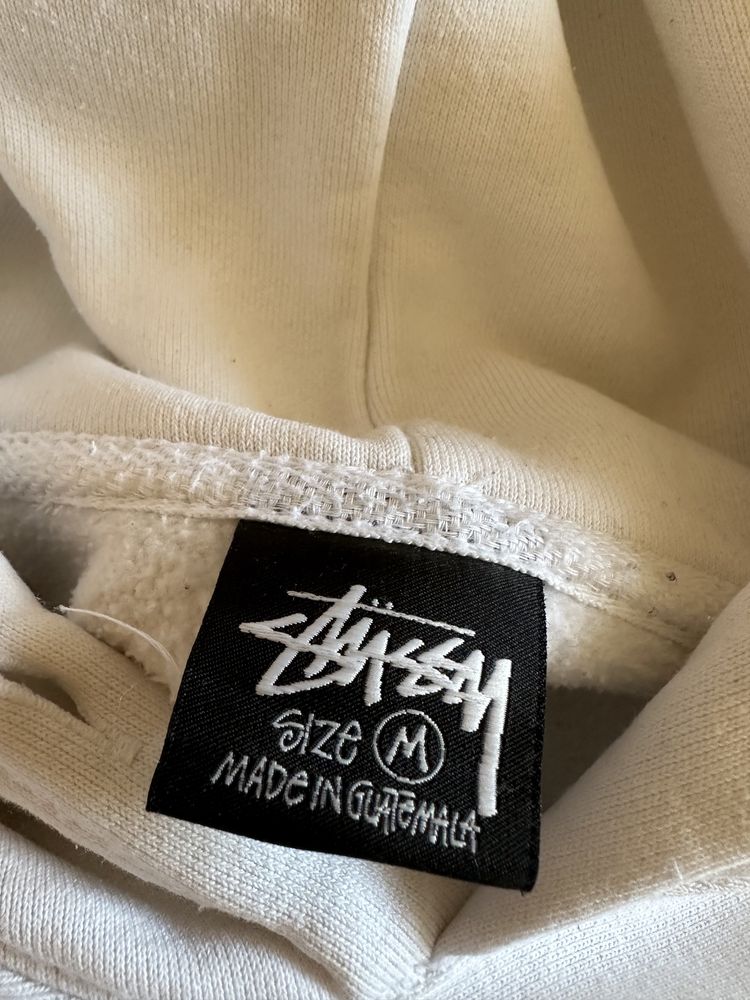 Stussy hoodie white basic