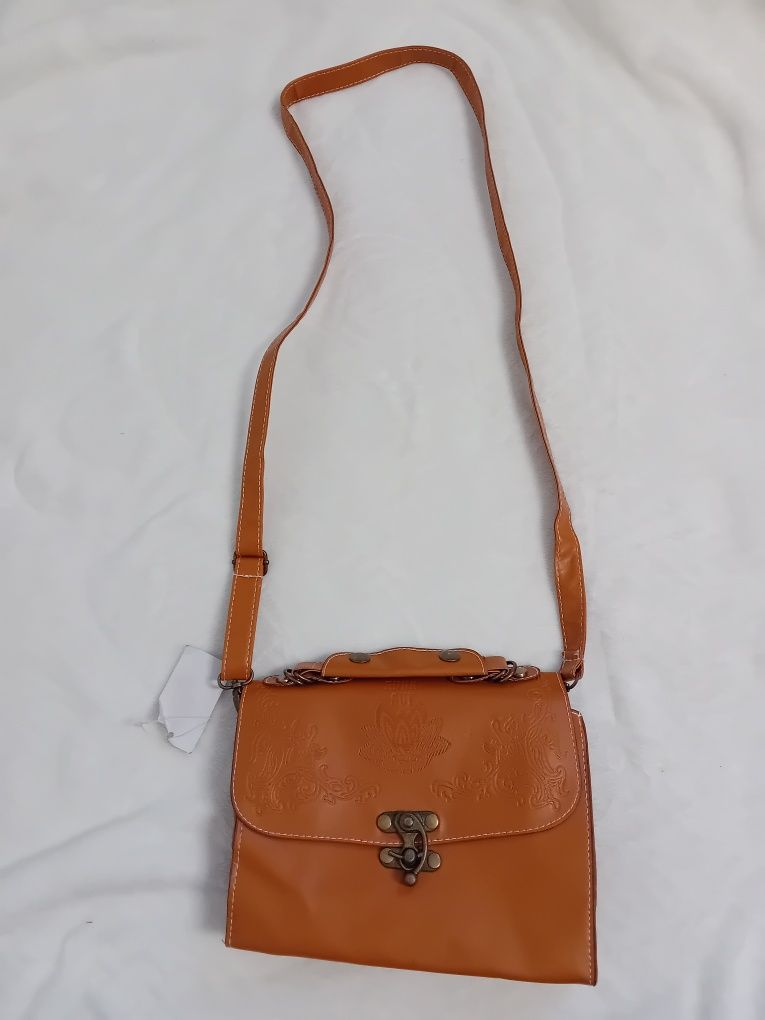 #Anna Sui torebka skórzana brązowa