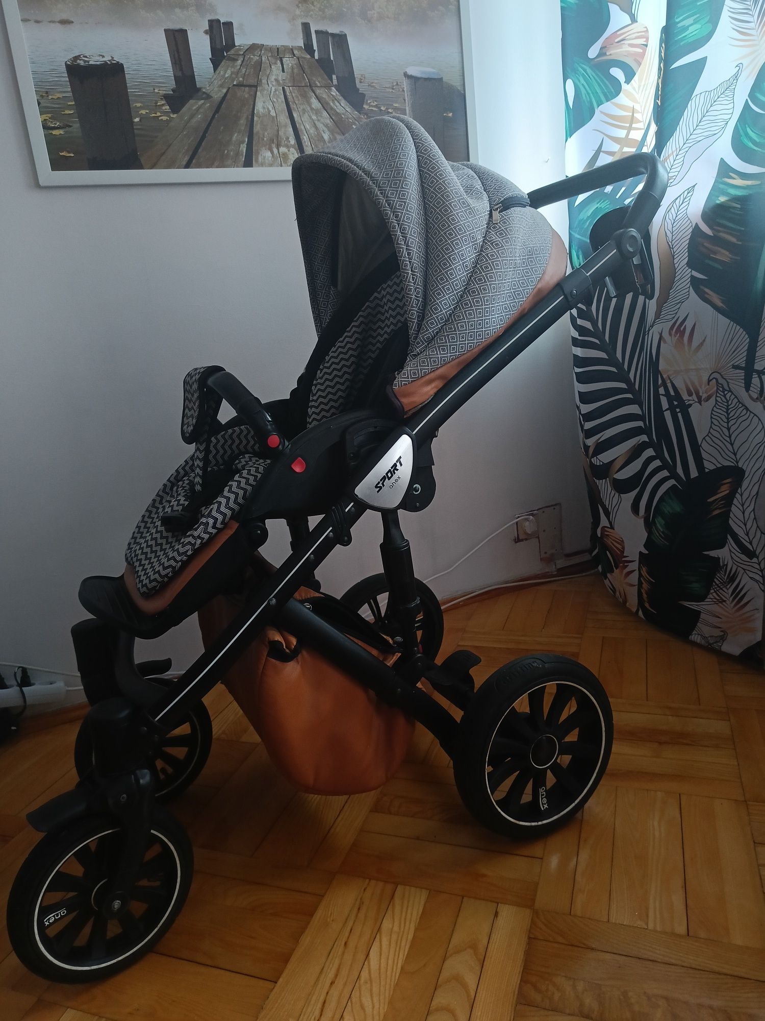 Wózek 3w1 anex sport+ bujak drewniany gratis