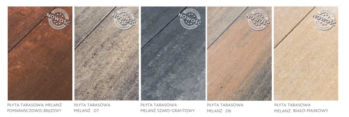 Płyta tarasowa 50x100cm gr. 6cm DREWBET. CENA Z TRANSPORTEM