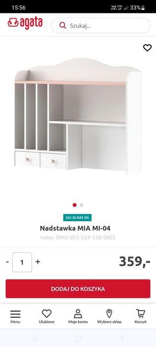 Nadstawka do biurka IKEA