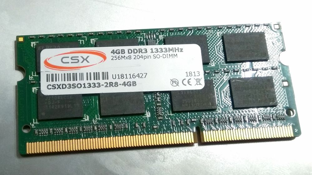 Memória RAM para portátil 4GB DDR3