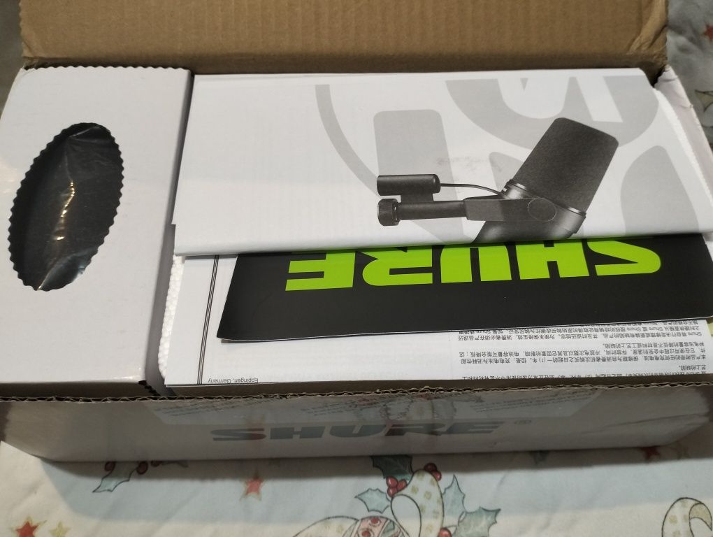 Microfone Shure SM7B novo