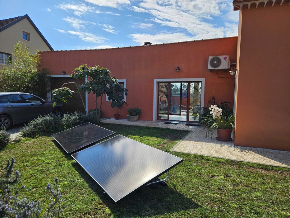 Kit Solar de Ligar a Tomada com Wifi - Montagem no Solo