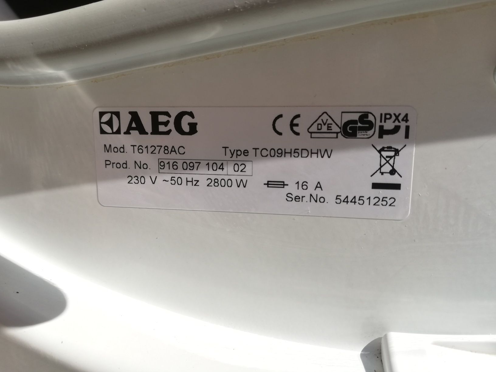 Suszarka AEG 7kg B Kondensacyjna |12msc |BD stan |Dowóz