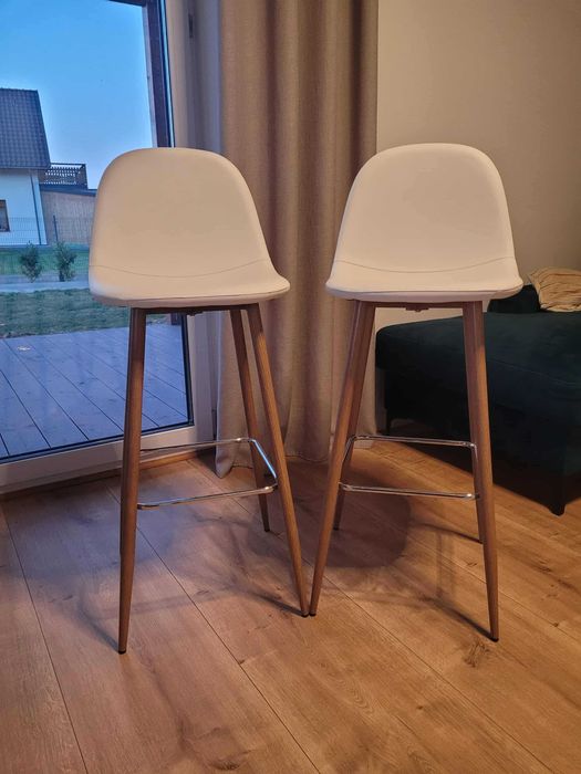 Komplet 2 krzeseł barowych