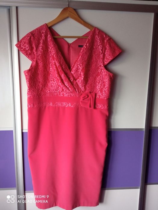 46 xl elegancka sukienka komunia wesele