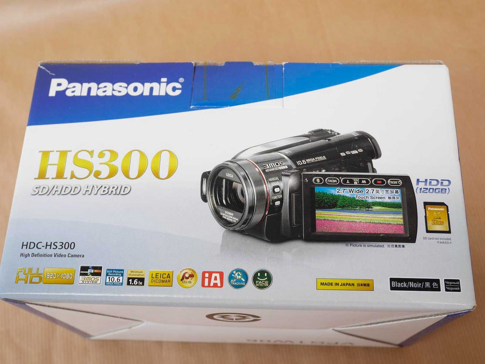 kamera panasonic hs300 sd/hdd