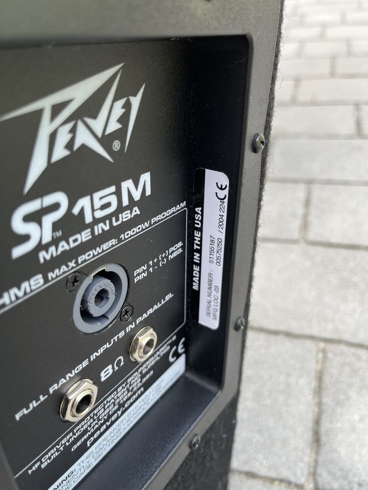 Peavey SP 15 M 1000 W Monitor Speaker Pasywny