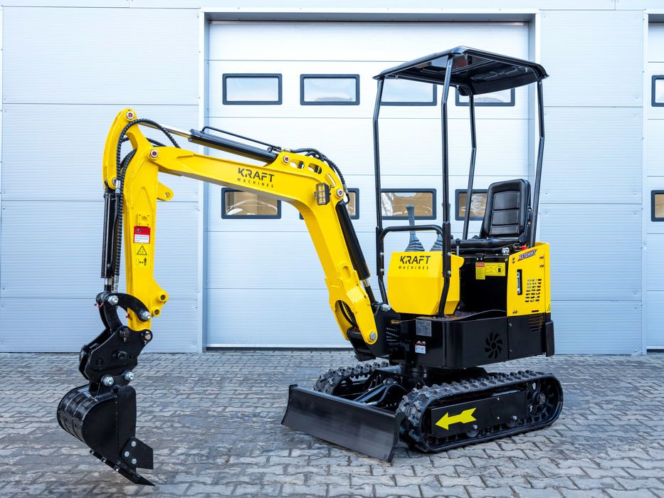 Minikoparka KRAFT KE10HHT NOWA Osprzęt Transport Serwis