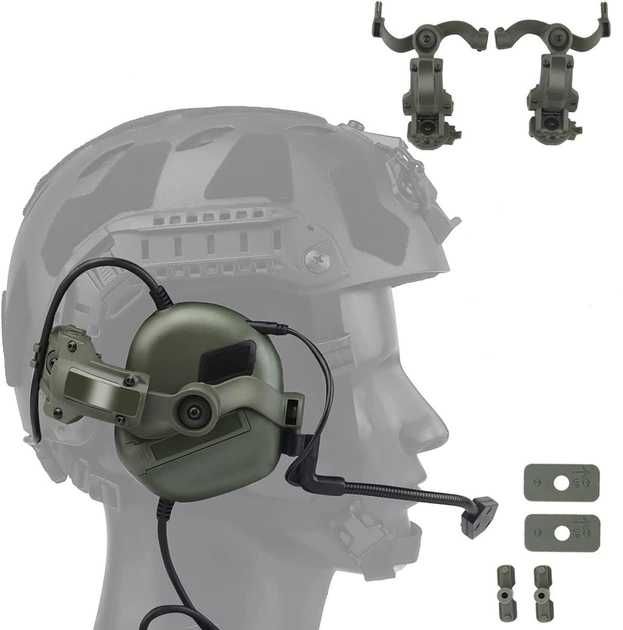 Кріплення адаптер для навушників  на шолом (Чебурашка) 3 кольори