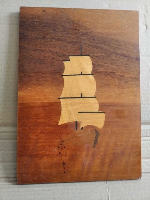 Настенная сувенирная картина на дереве в лаке 29,5х20,5 СССР