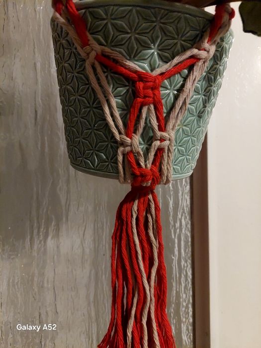 Makrama do kwiatów doniczkowych Hand Made