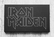 Iron Maiden logo grawerowane na blasze... Staloryt