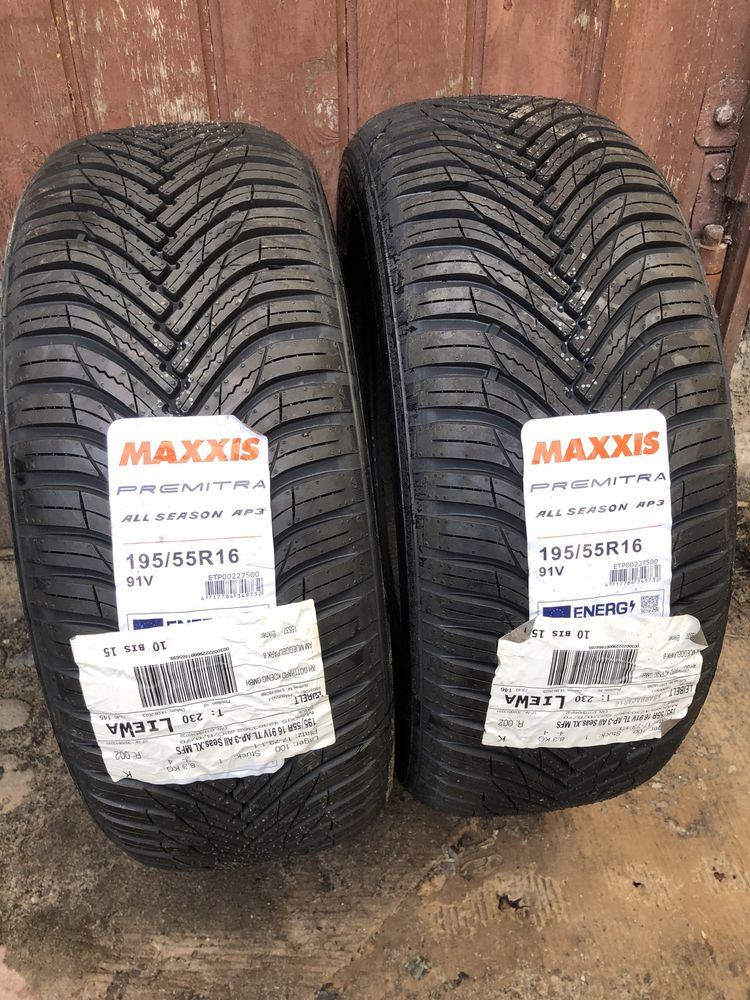 2 nowe opony wielosezonowe Maxxis Premitra 195/55r16