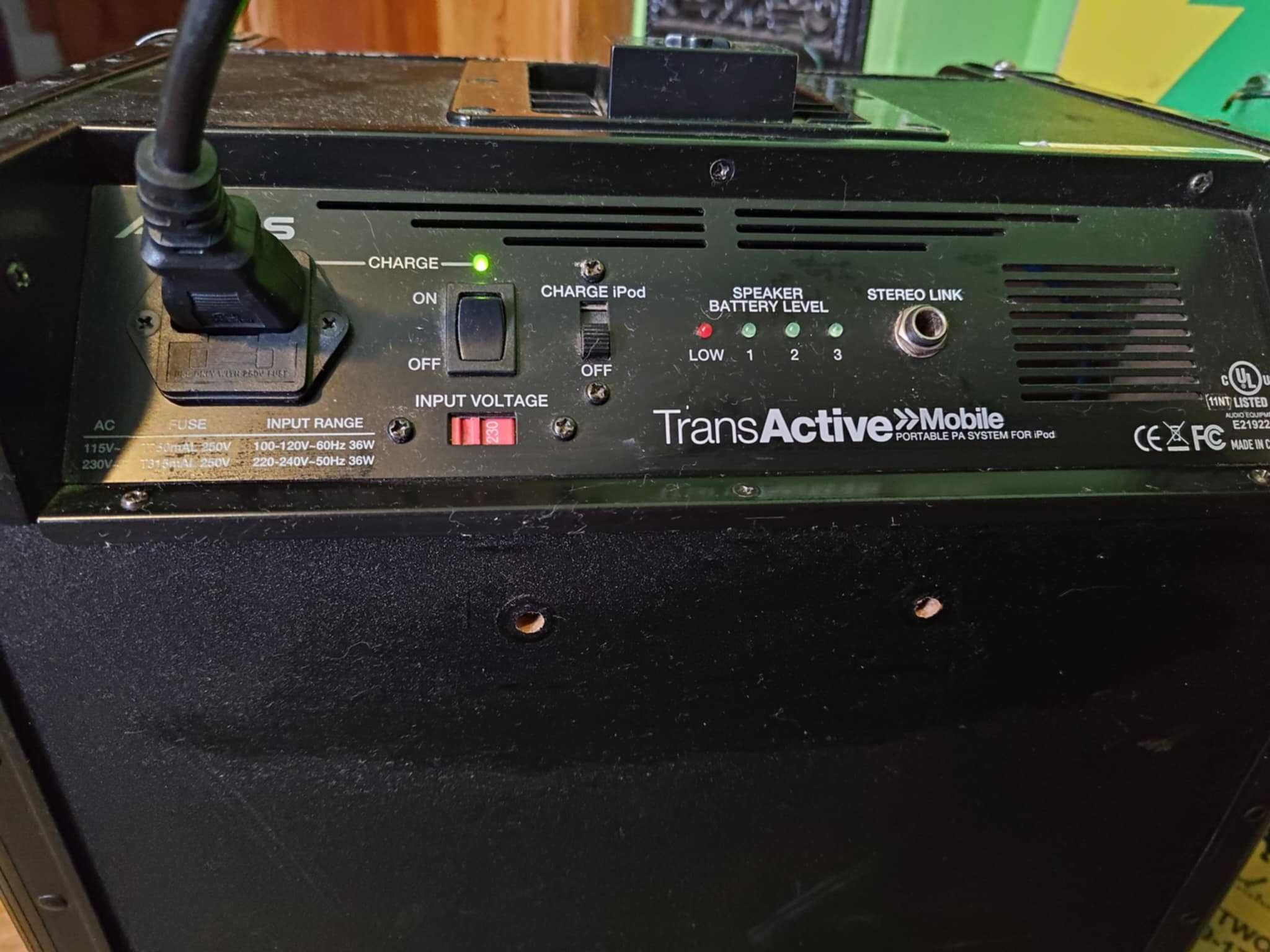 Alesis Trans Active Mobile Portable PA Speaker System Combo gitarowe