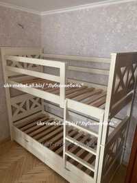 Кровать двухъярусная деревянная Тян, двоярусне ліжко