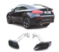 PONTEIRAS DE ESCAPE PARA BMW X6 E71 11-14 LOOK M PRETO