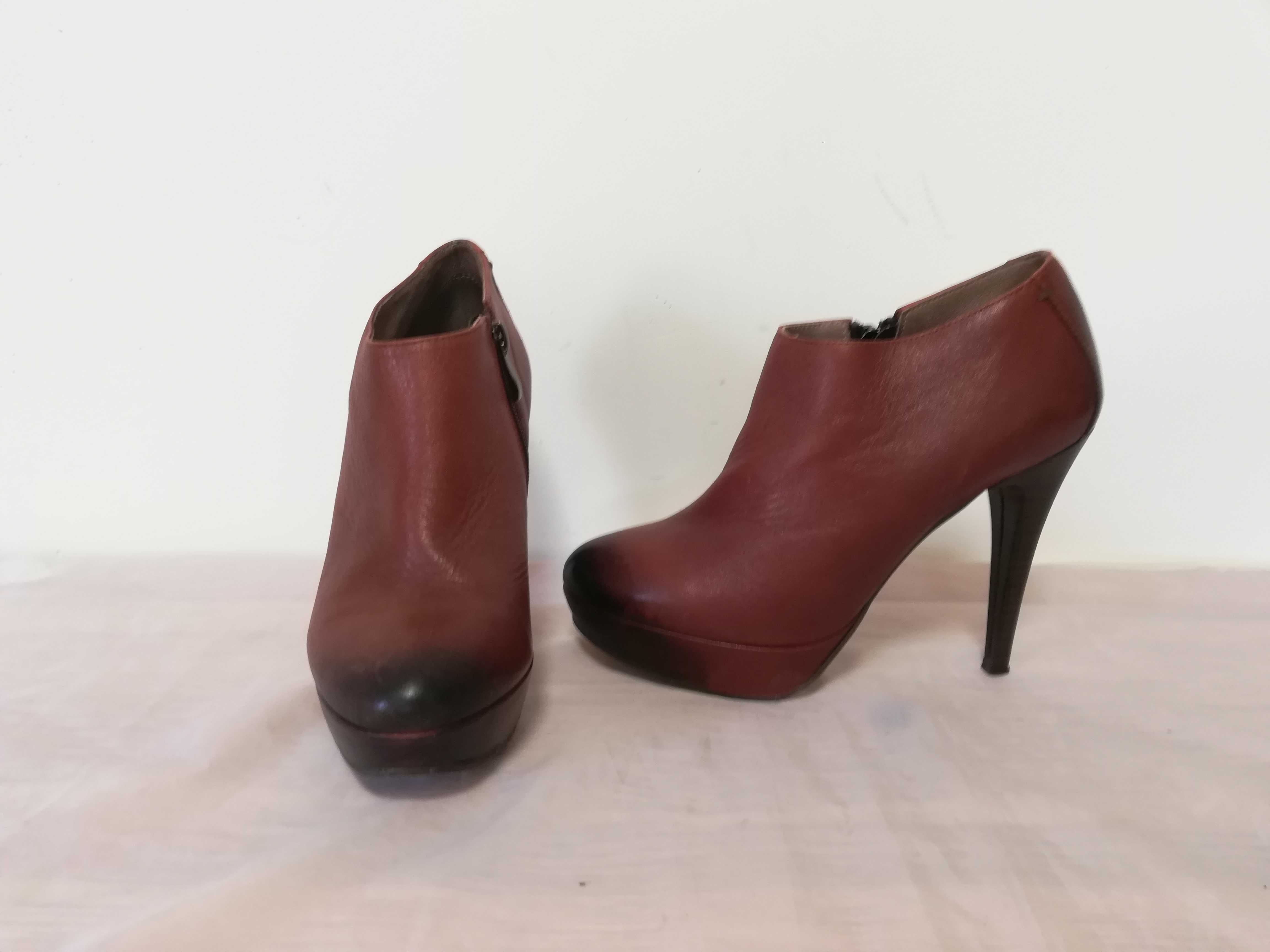 Buty botki skórzane Nessi r. 39 , wkł 25,5 cm