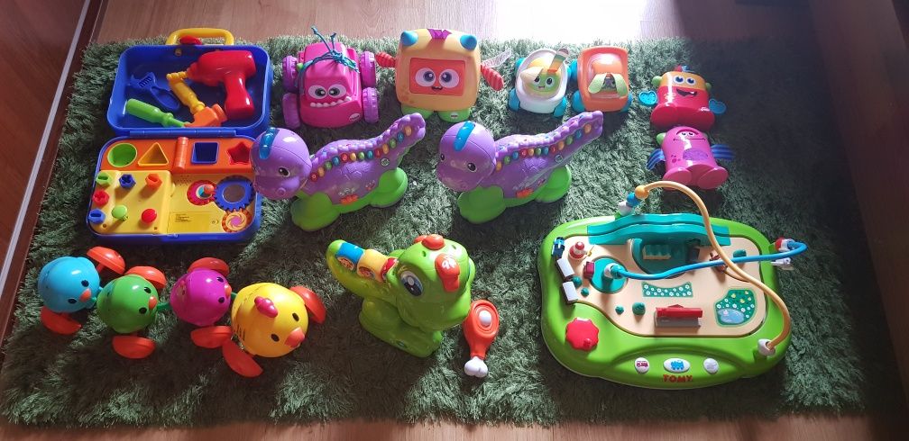 J nowy Zestaw zabawek fisher price potworek stworek kula hula vtech