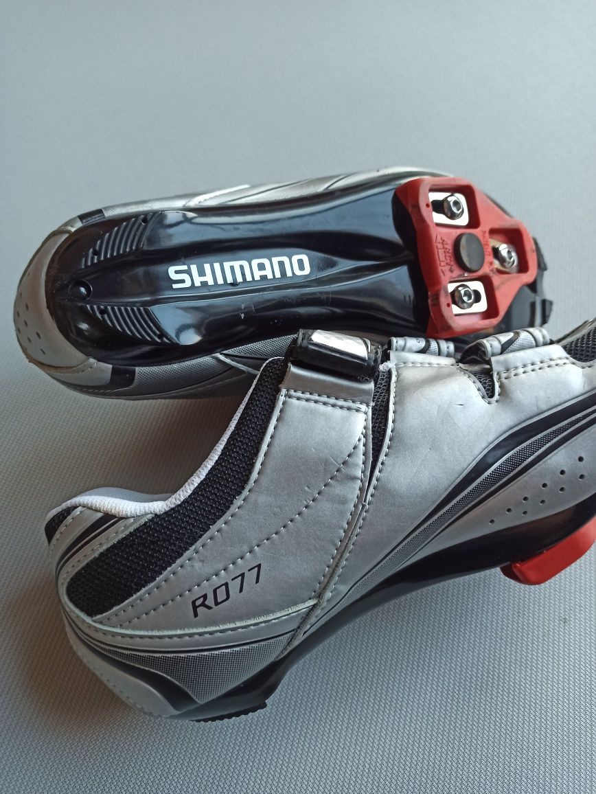 Shimano SH-r077 buty rowerowe SPDsl z blokami rozmiar 39 wkładka 25cm