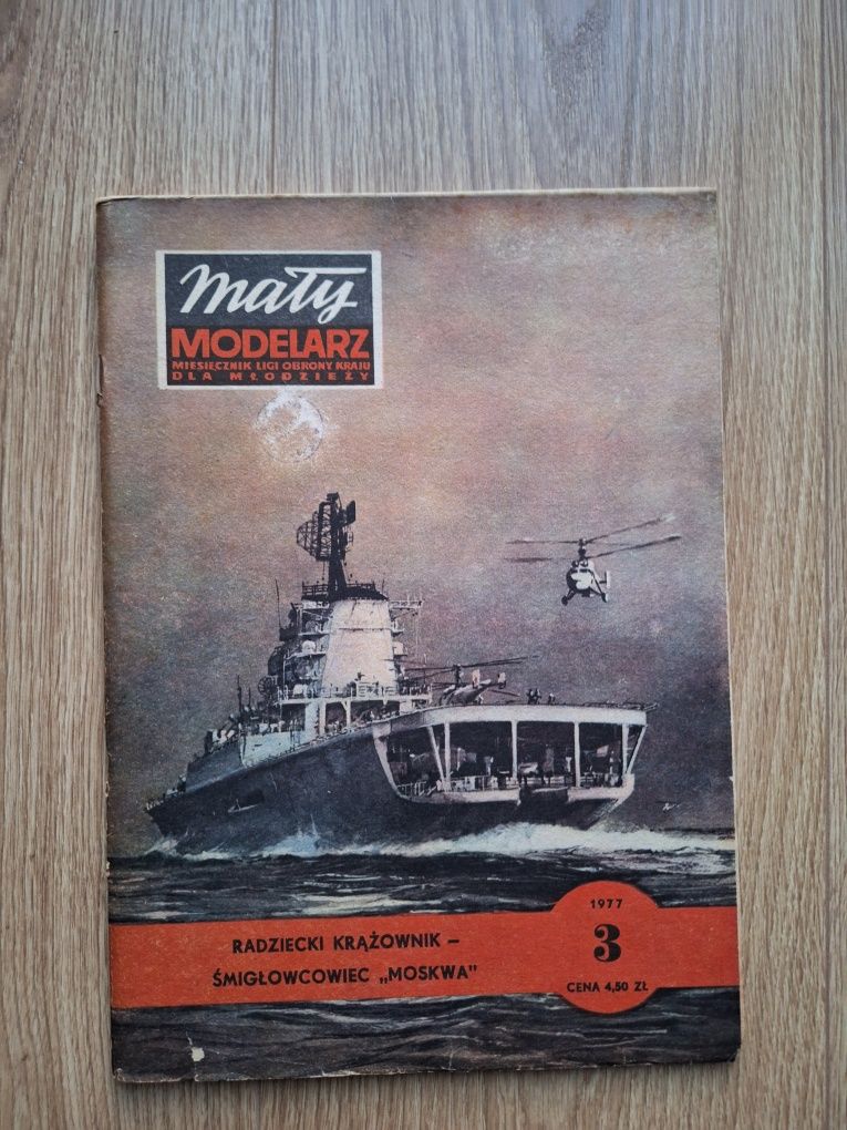 Mały Modelarz Krążownik Moskwa 3/1977