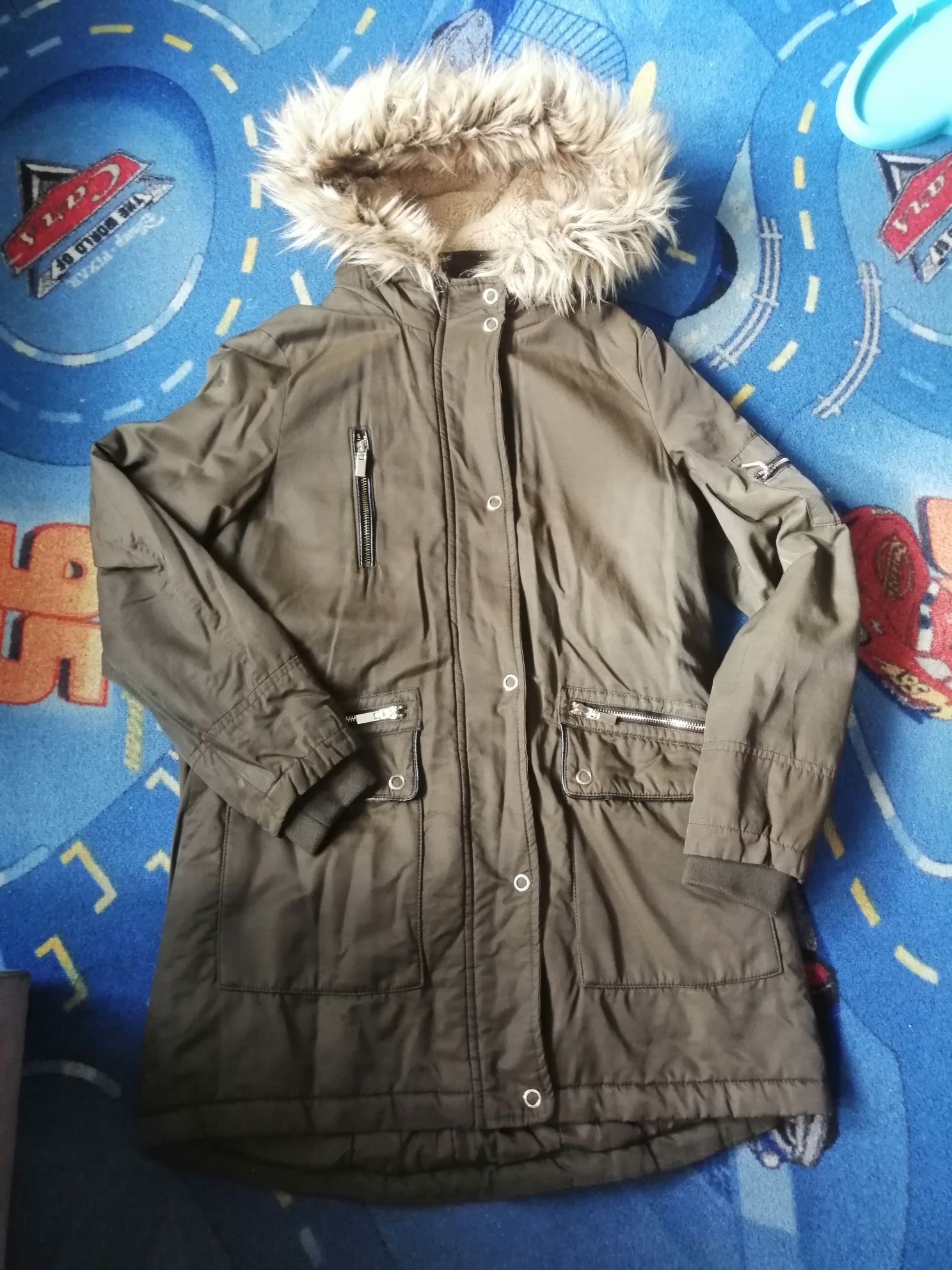 Kurtka zimowa f&f outerwear Collection damska khaki 40