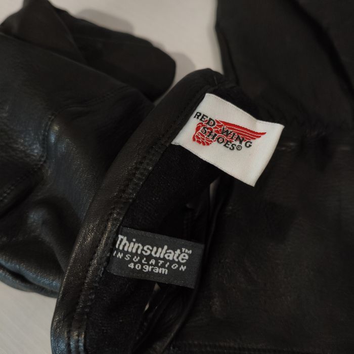 Байкерские кожаные мото перчатки red wing biker