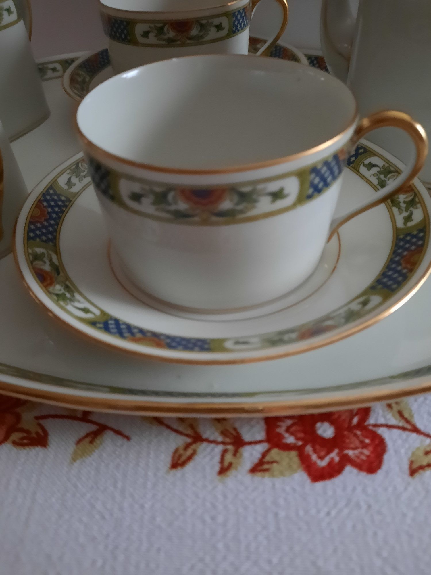 Sniadanie we dwoje ,stara porcelana Raynaud& Limoges Francja