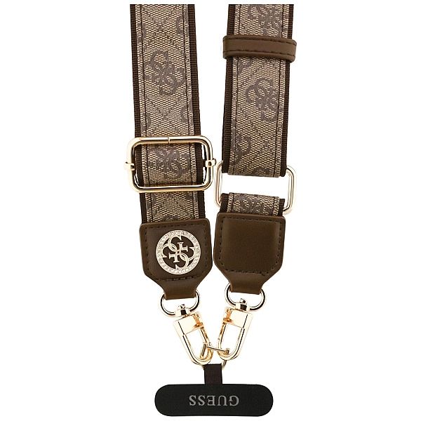 Smycz do telefonu Guess Universal CBDY 4G Tether Patch Strass Metal Lo