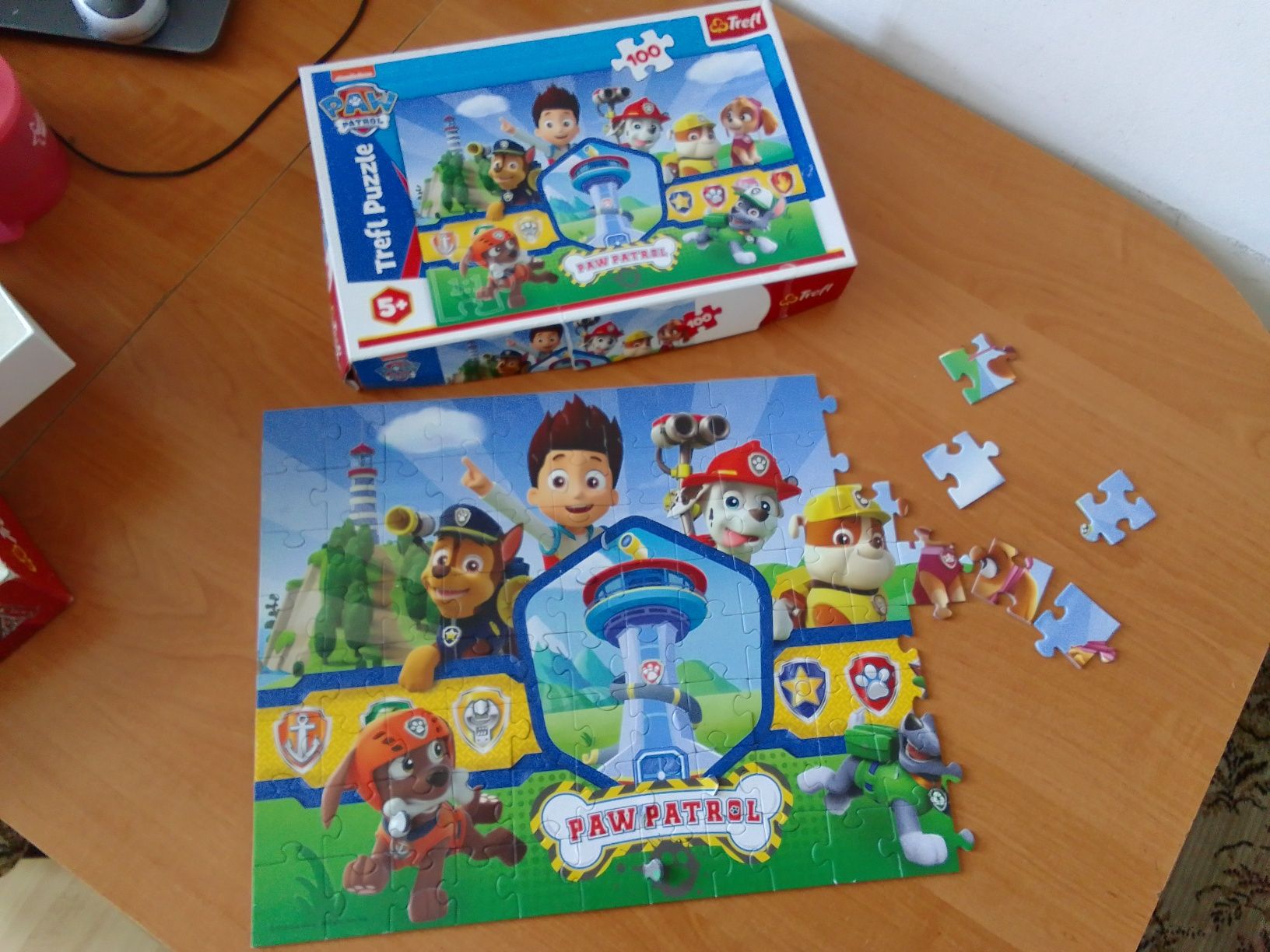 Trefl puzzle 4 w 1 Psi Patrol plus inne gratis pieski paw patrol