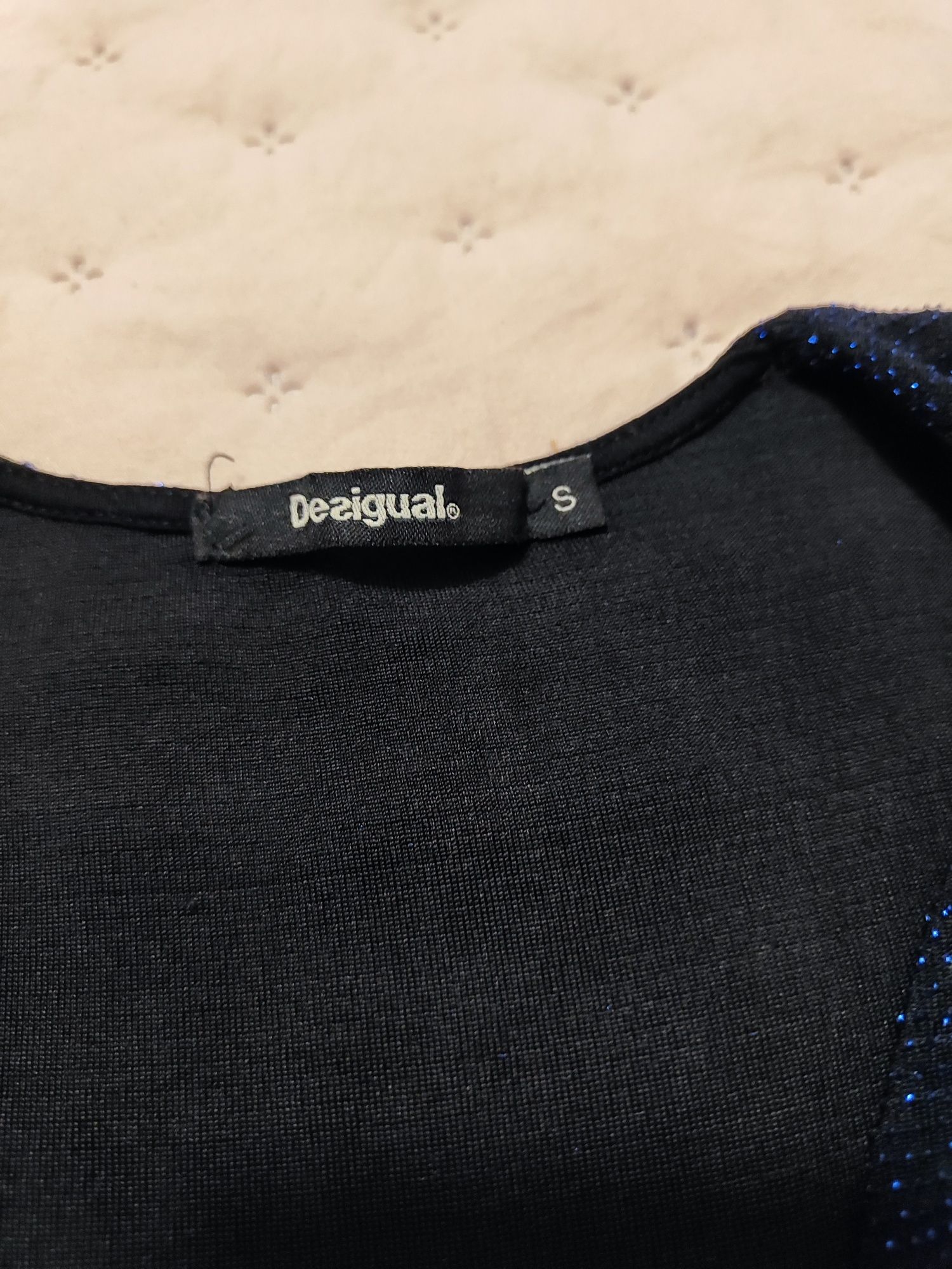 Body Desigual S preto e azul