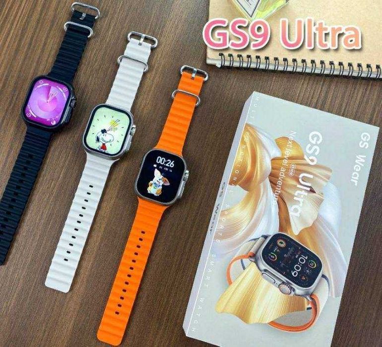 Смарт-часы Smart Watch Gs9 ULTRA 49 mm с функцией звонка оранжевые