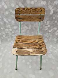 Krzesło do renowacji klasyczne drewno+metal PRL
