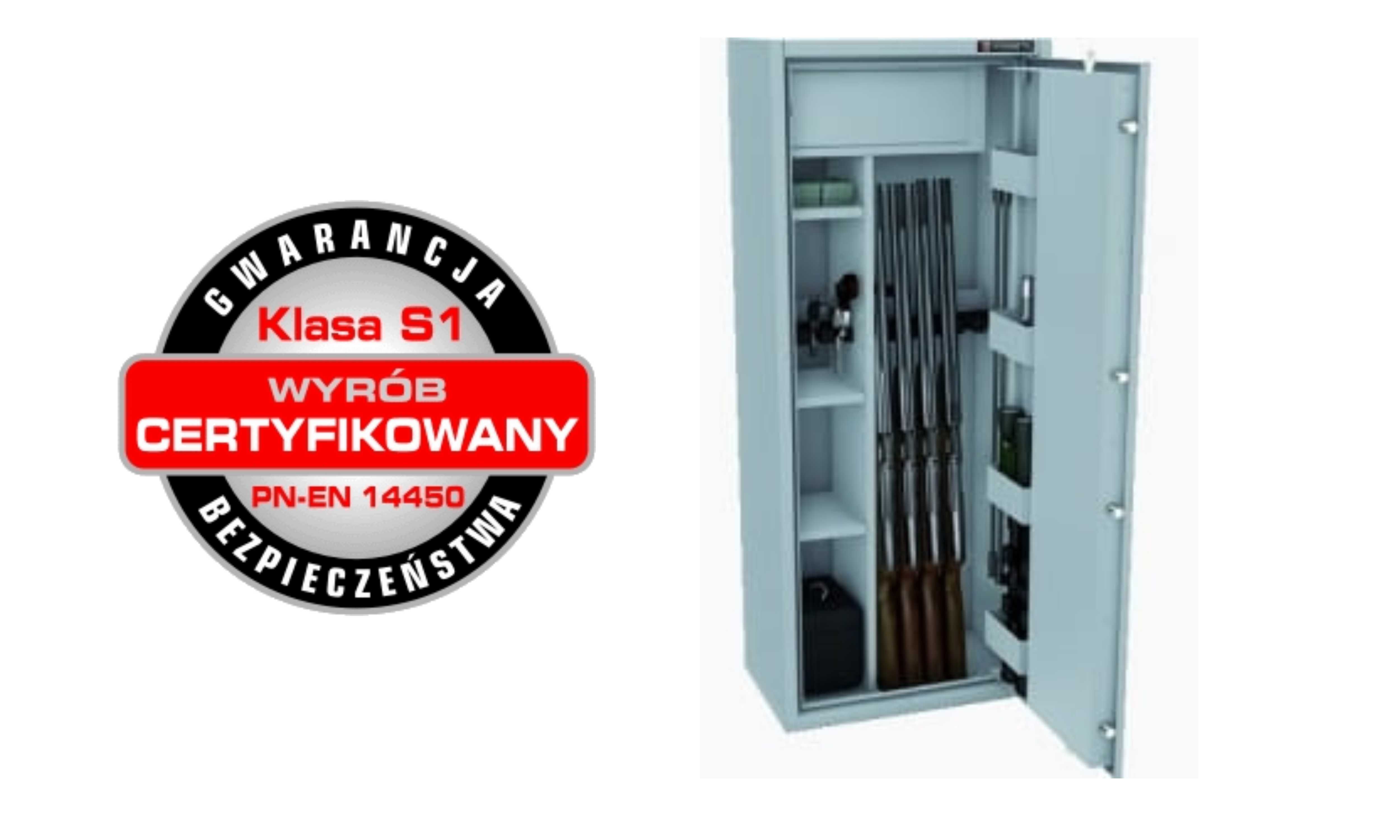 10 luf demontowalne wnętrze szafa na broń sejf S1 zamek kluczowy