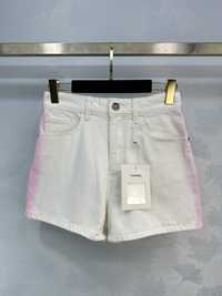 CHANEL® Luksusowe spodnie CC® jeansowe spodenki szorty jeansy