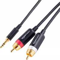 amazon basics 3,5 m na 2-męski adapter rca kabel audio